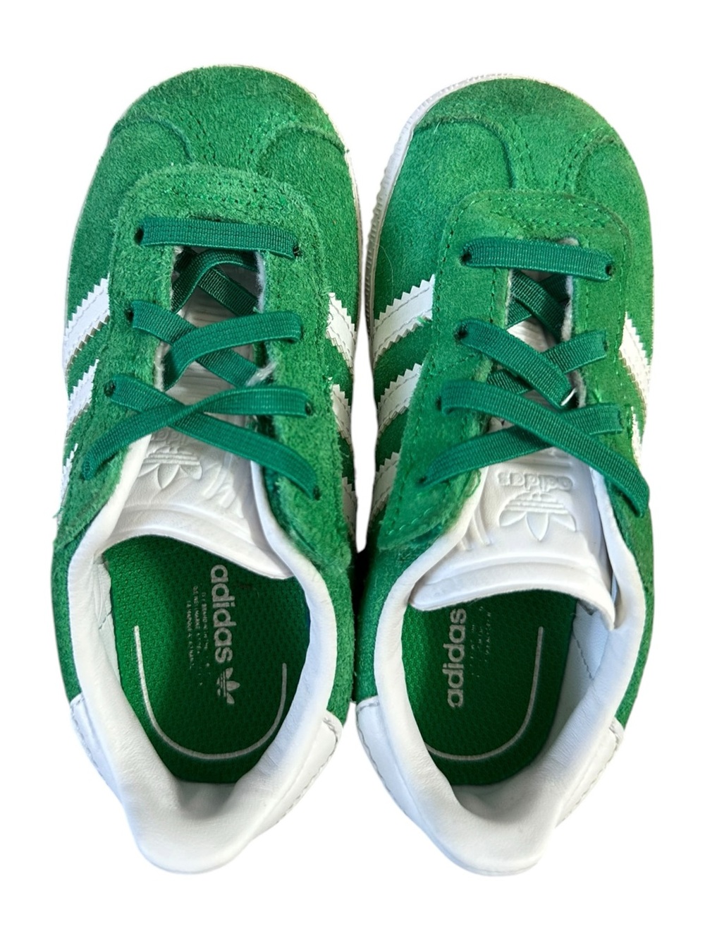 Adidas Gazelle Toddler Shoes Size 8K Green Suede Sneakers IH0363 - Picture 4 of 7